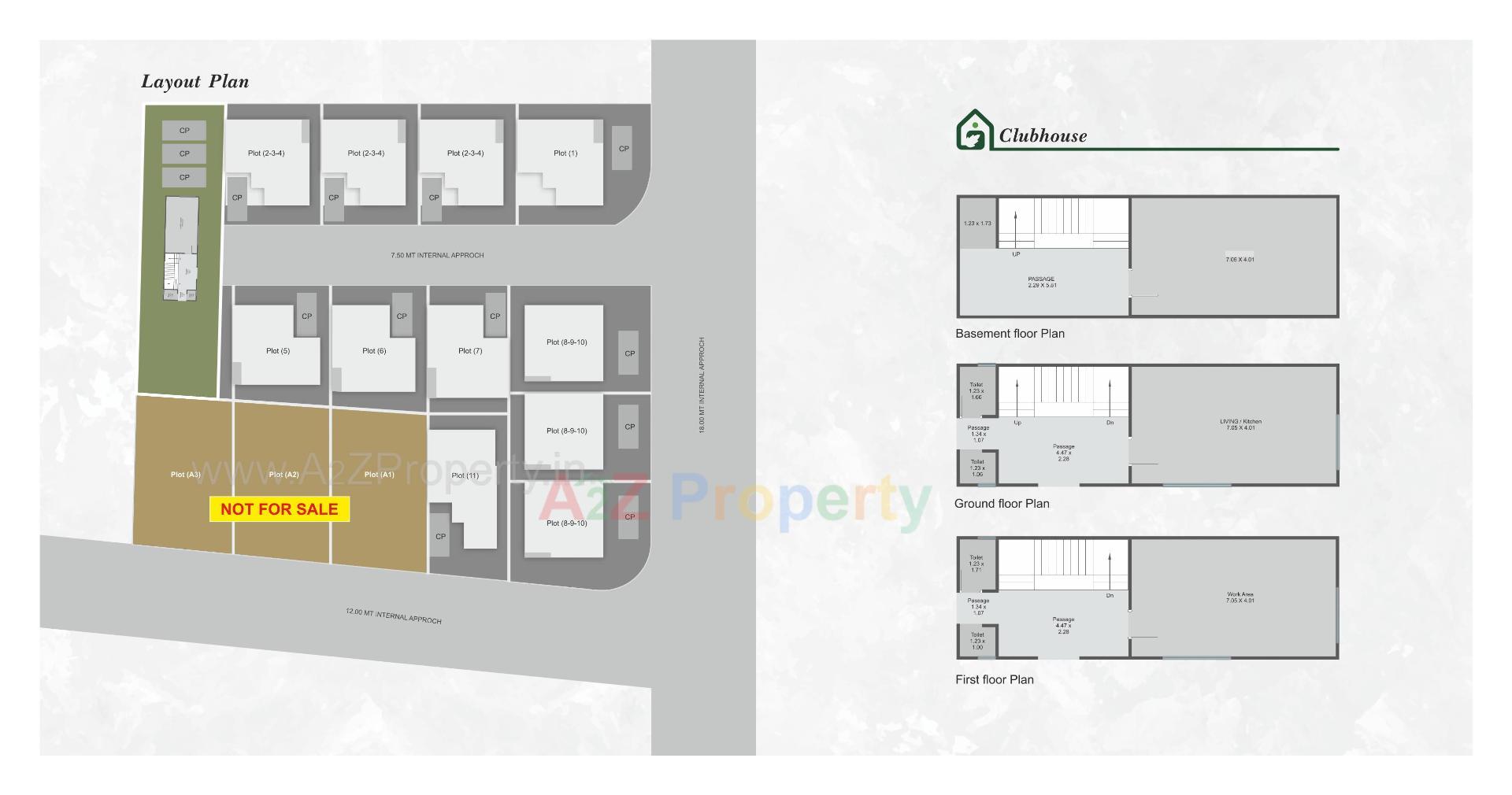 Layout of real estate project Greenleaf Heritage located at Sevasi, Vadodara, Gujarat