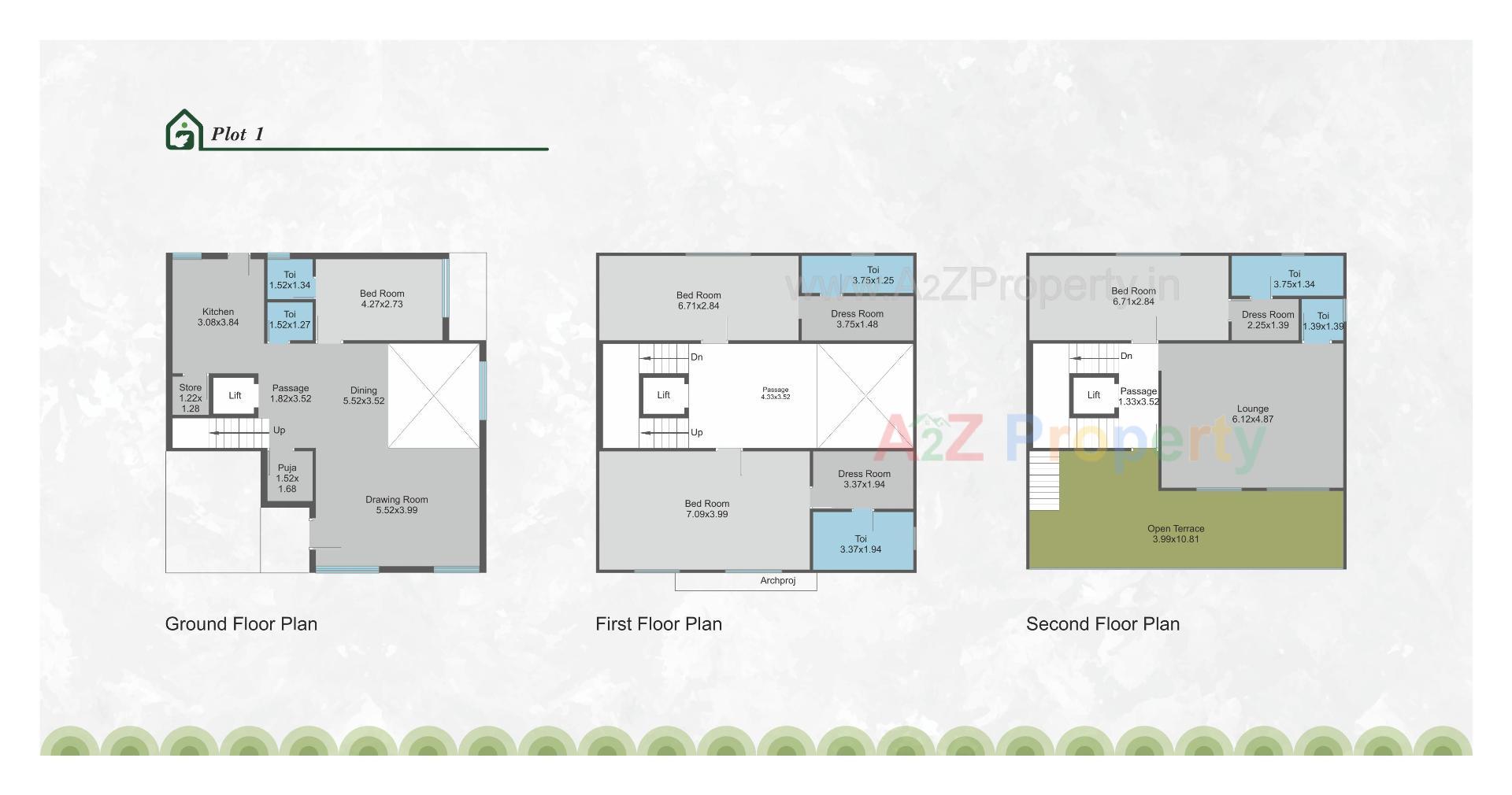 Layout of real estate project Greenleaf Heritage located at Sevasi, Vadodara, Gujarat