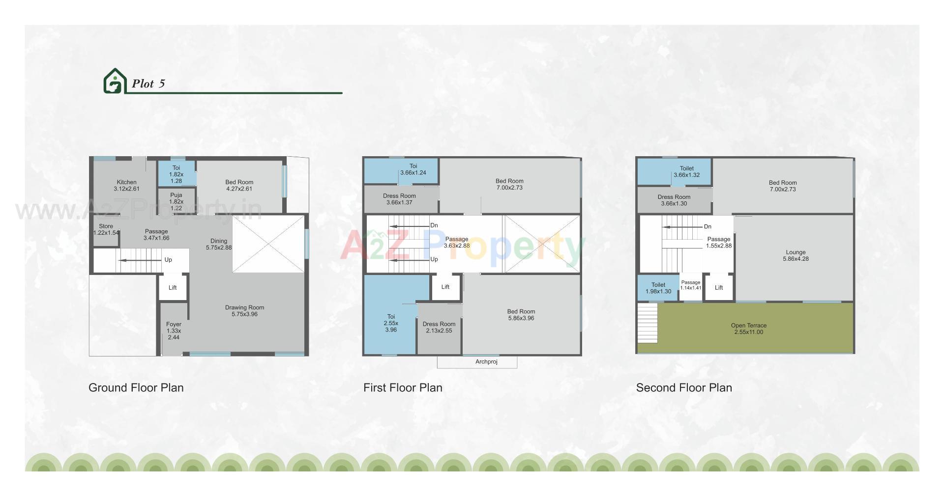 Layout of real estate project Greenleaf Heritage located at Sevasi, Vadodara, Gujarat