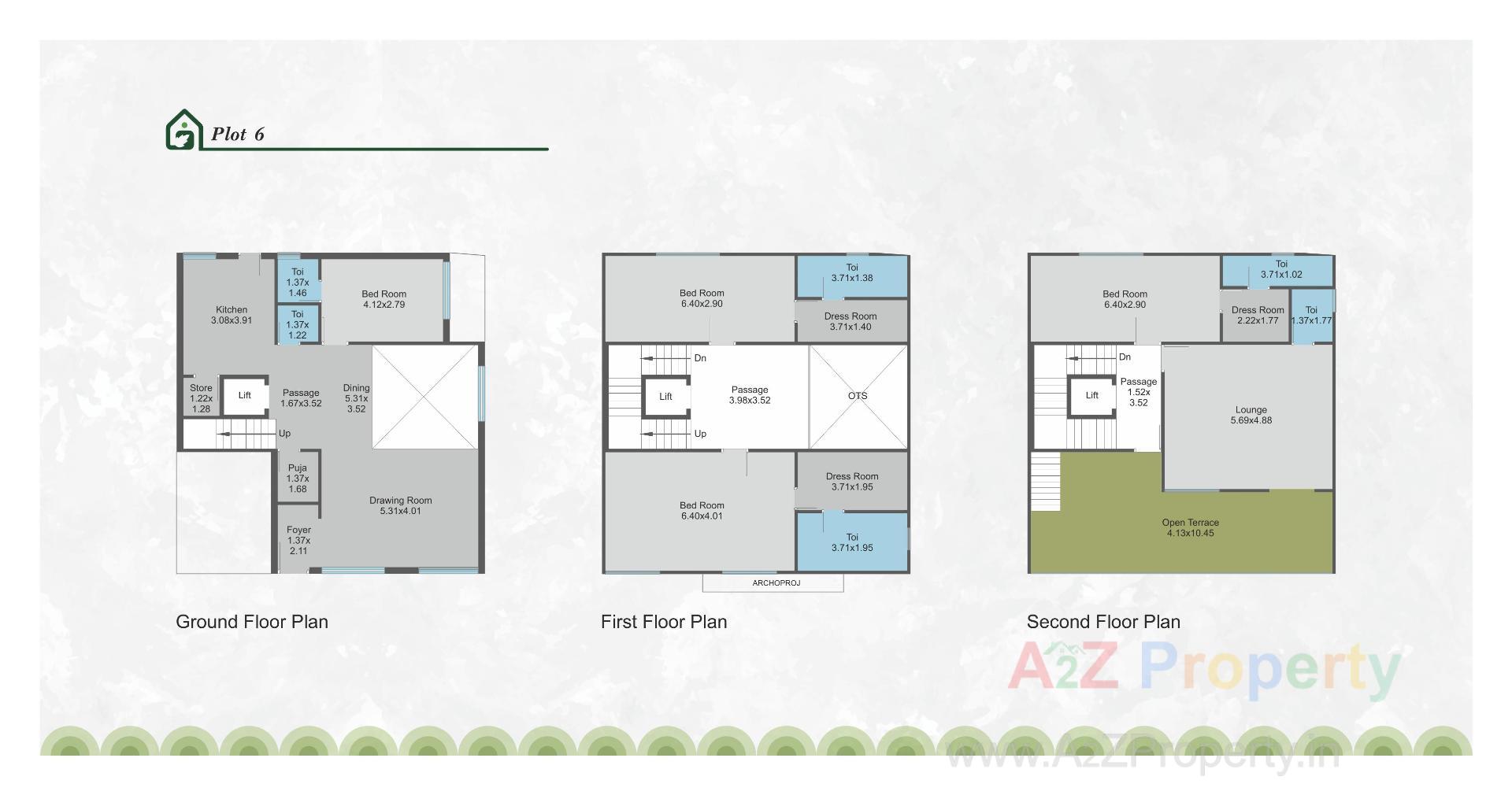 Layout of real estate project Greenleaf Heritage located at Sevasi, Vadodara, Gujarat