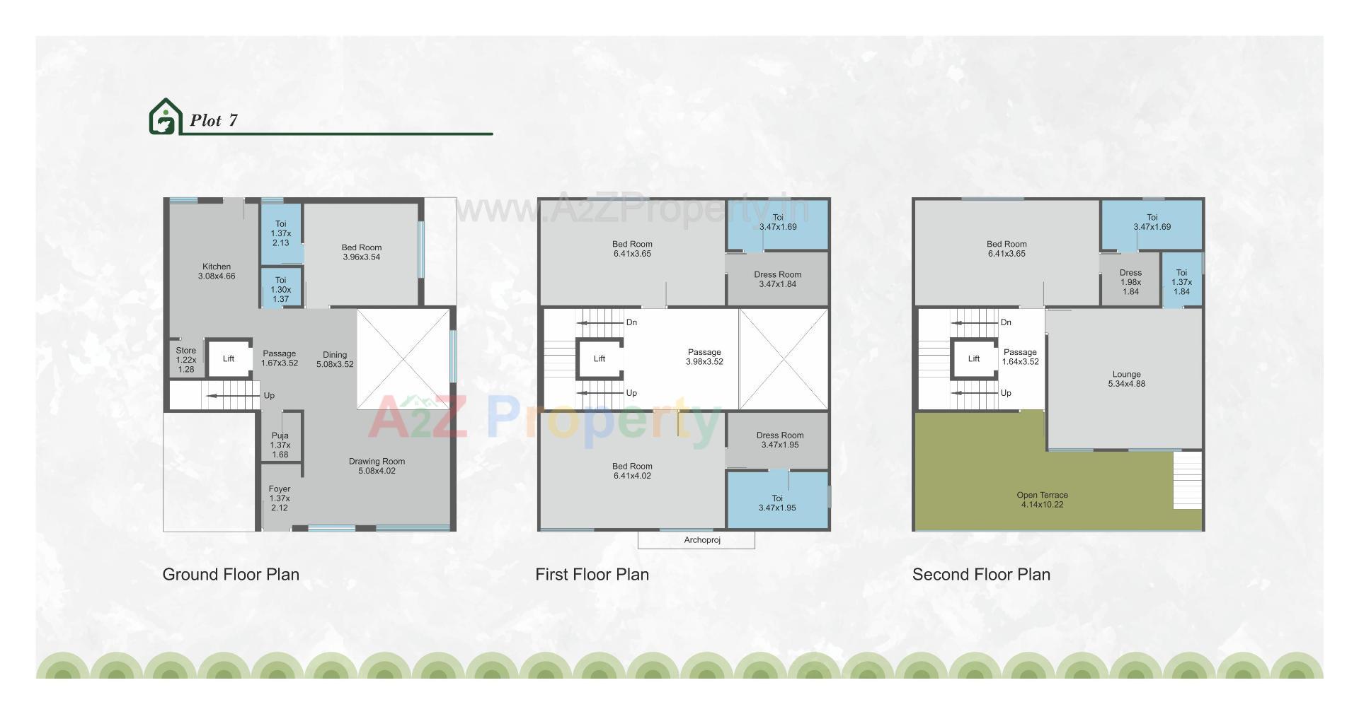 Layout of real estate project Greenleaf Heritage located at Sevasi, Vadodara, Gujarat