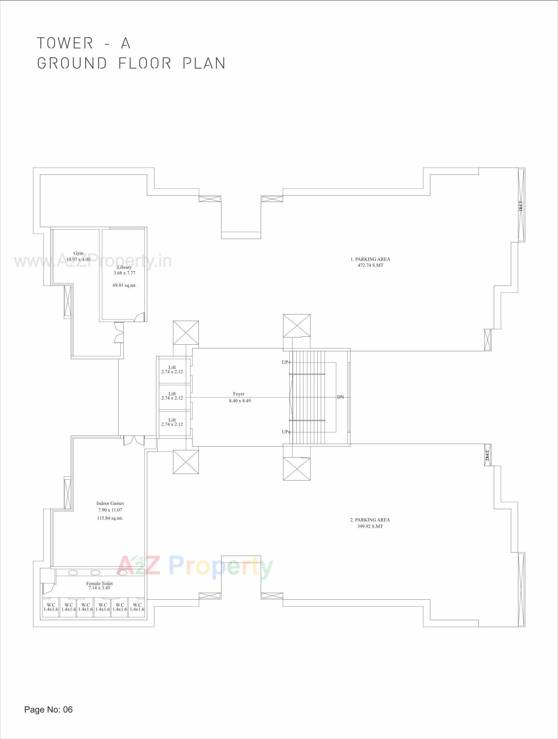 Layout of real estate project Greenwoods Abode located at Sevasi, Vadodara, Gujarat
