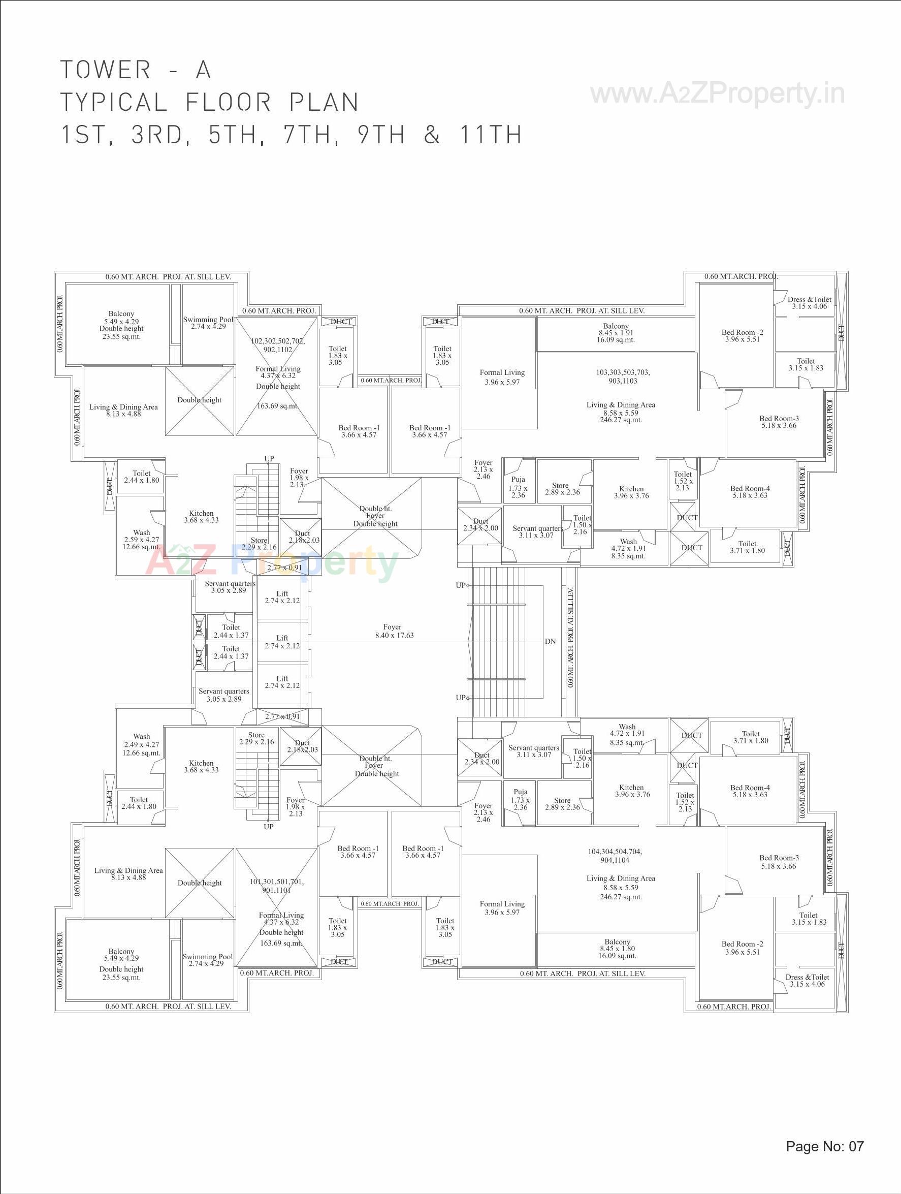 Layout of real estate project Greenwoods Abode located at Sevasi, Vadodara, Gujarat