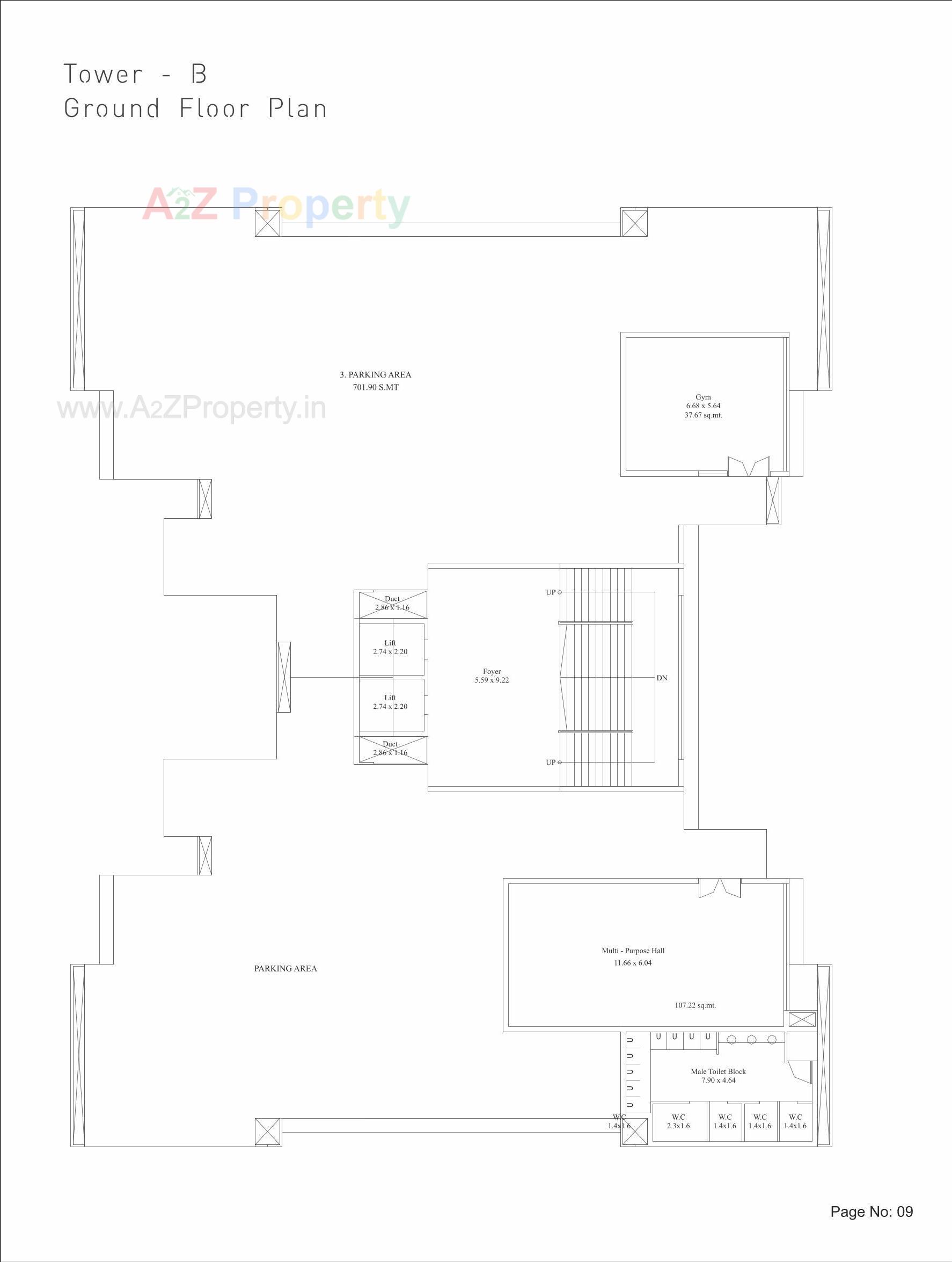 Layout of real estate project Greenwoods Abode located at Sevasi, Vadodara, Gujarat