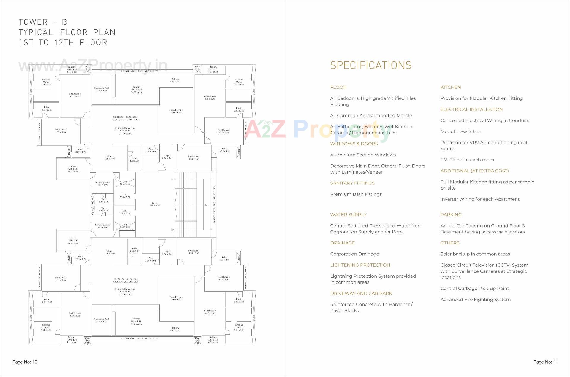  of real estate project Greenwoods Abode located at Sevasi, Vadodara, Gujarat