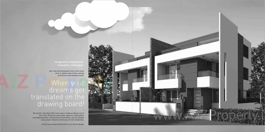 3D Elevation of real estate project Greenwoods Cove located at Khanpur, Vadodara, Gujarat