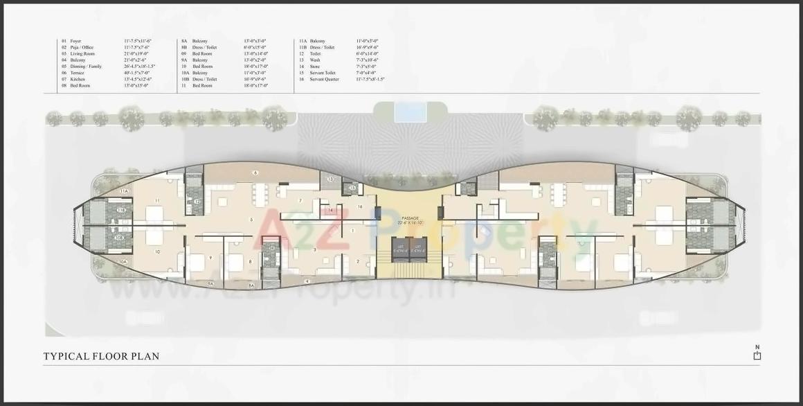 Layout of real estate project Greenwoods Infinity located at Khanpur, Vadodara, Gujarat
