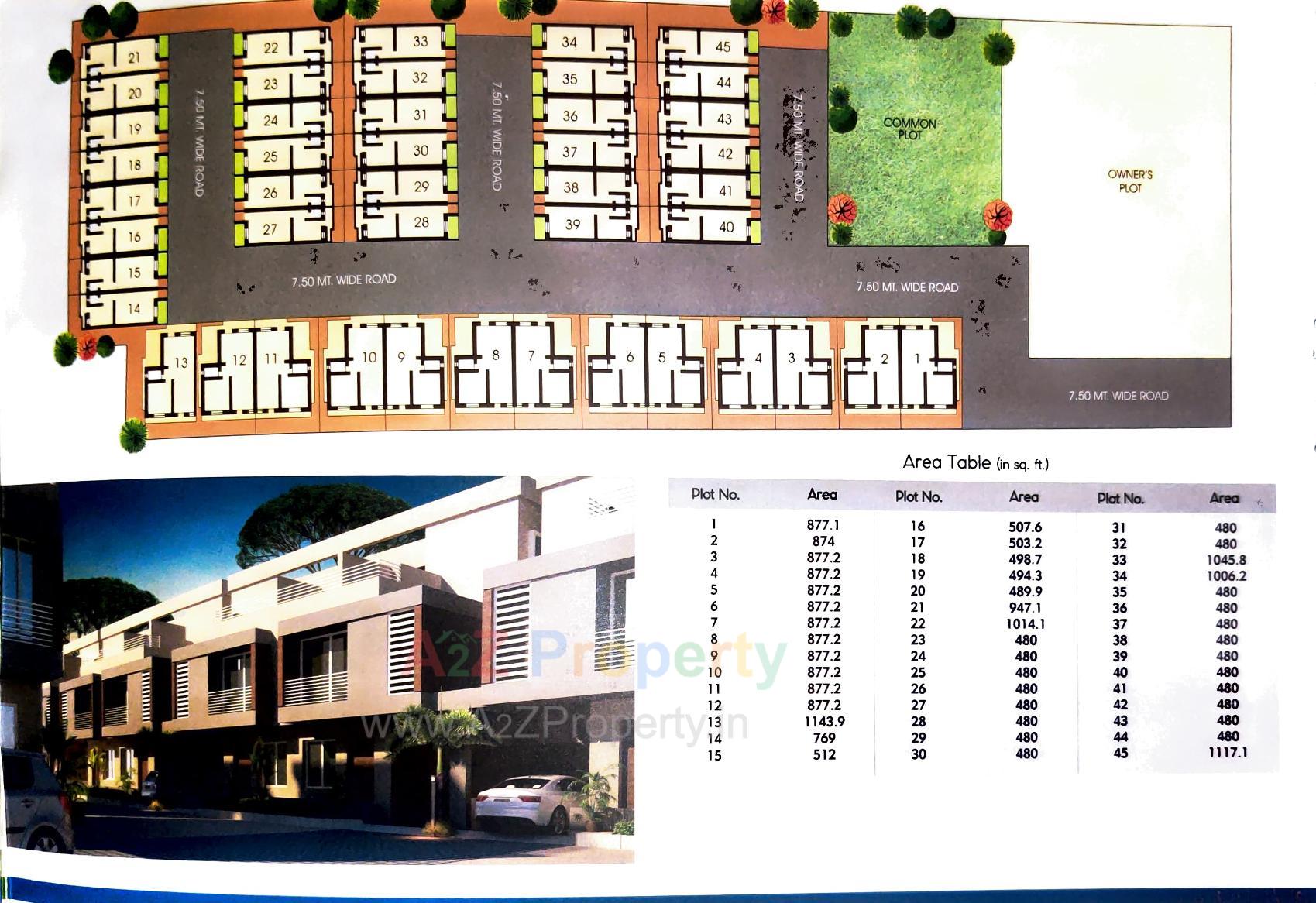 Layout of real estate project Gulshan E Chistiya located at Padra, Vadodara, Gujarat