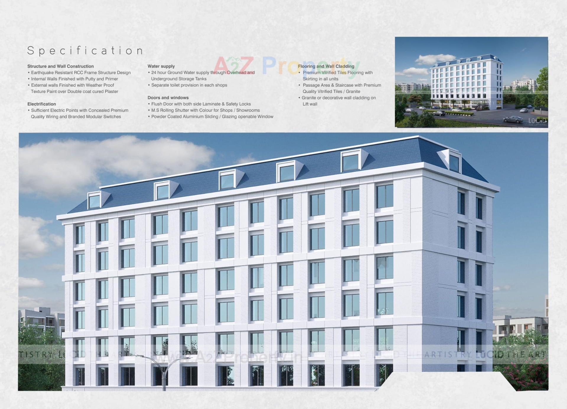 3D Elevation of real estate project H R Palacio located at Akota, Vadodara, Gujarat