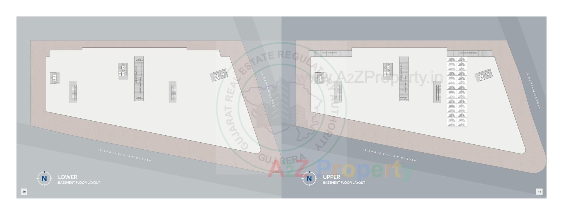 Layout of real estate project Happy Mall located at Dumad, Vadodara, Gujarat