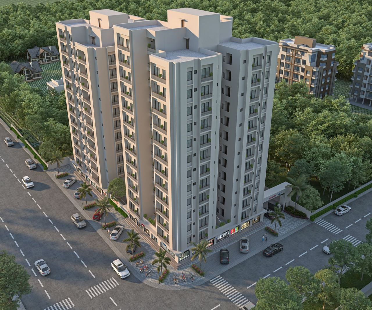 F_005 of real estate project Hari Darshan Sky located at Chhani, Vadodara, Gujarat