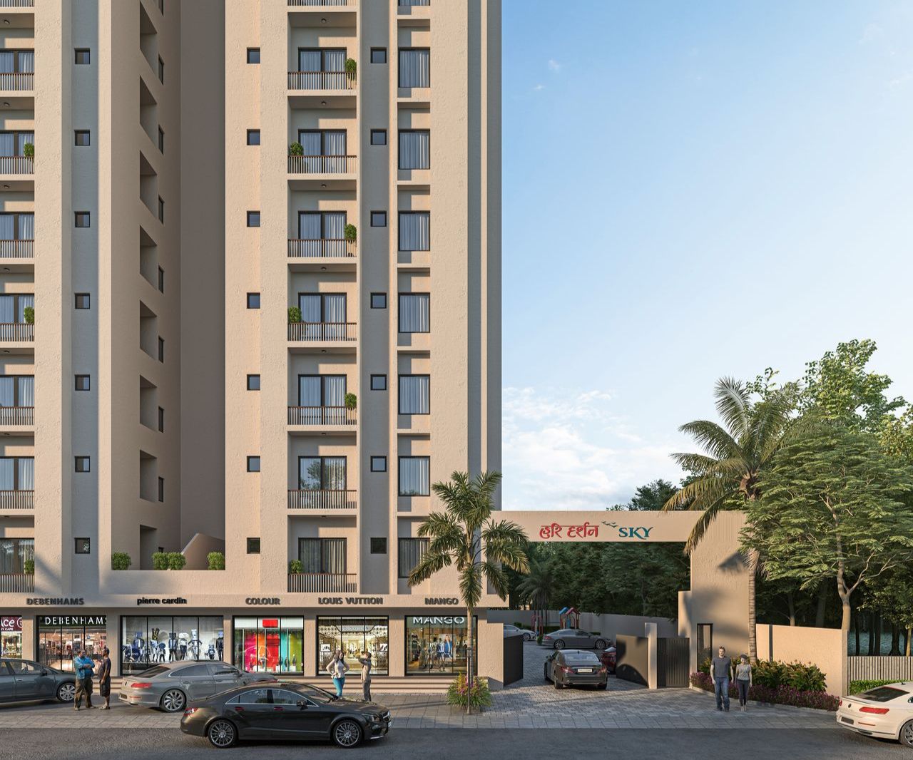 F_008 of real estate project Hari Darshan Sky located at Chhani, Vadodara, Gujarat