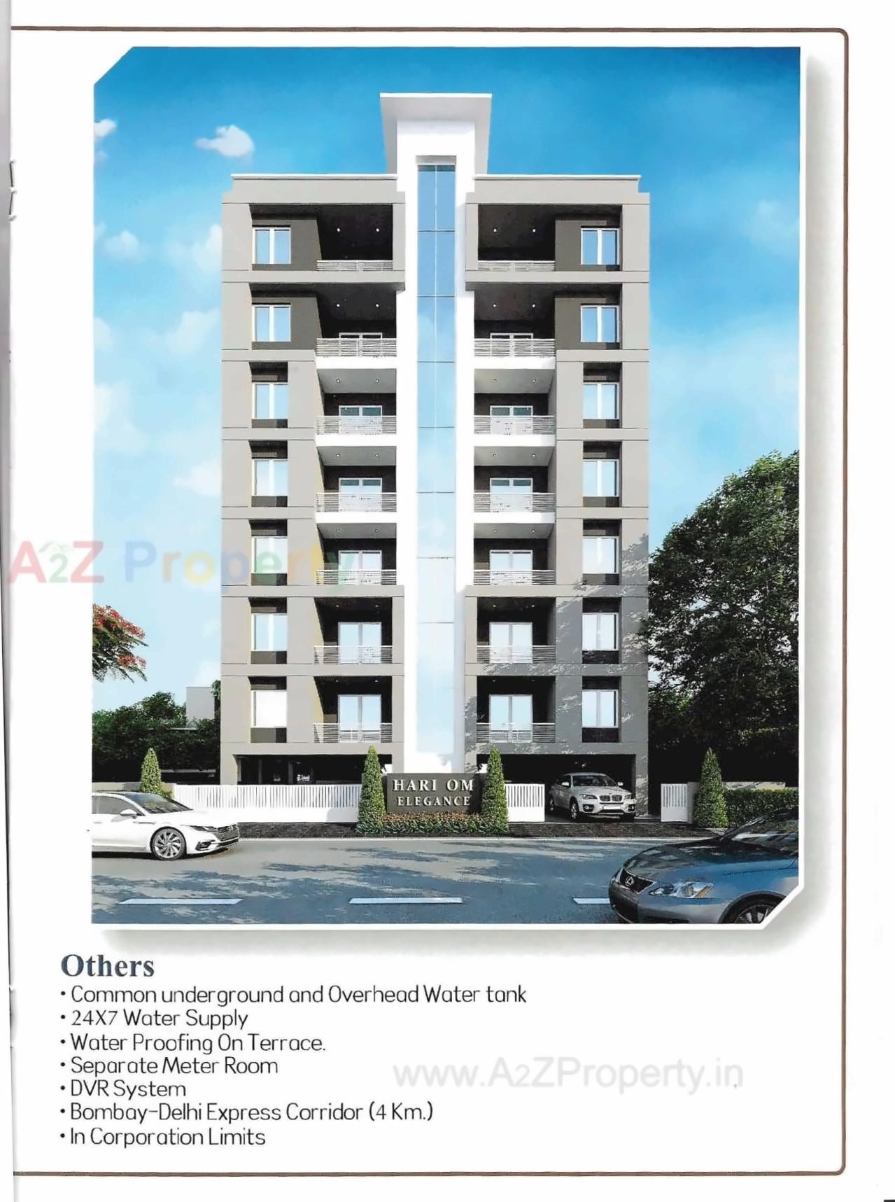 3D Elevation of real estate project Hari Om Elegance located at Tandalja, Vadodara, Gujarat