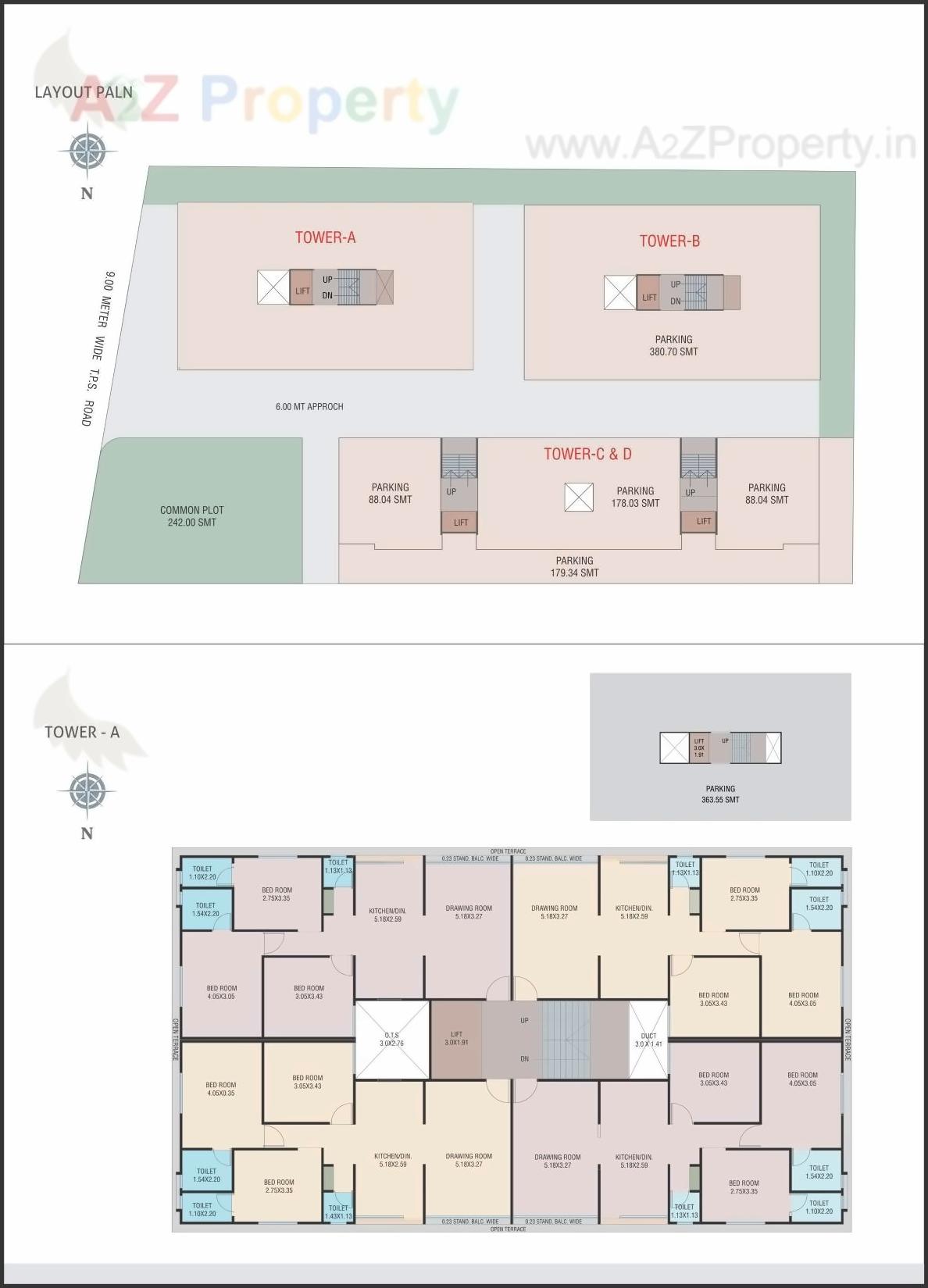 Layout of real estate project Harmony Shivaay located at Saiyad, Vadodara, Gujarat