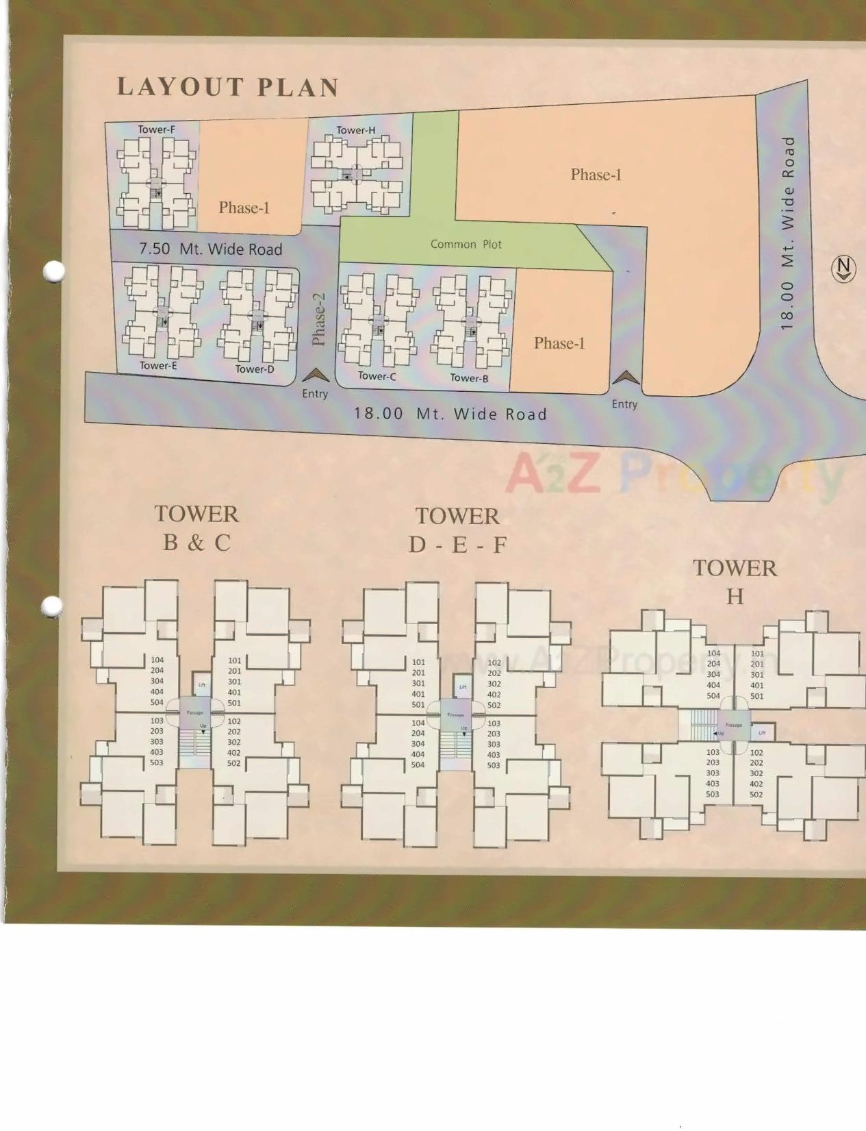 Layout of real estate project Haveli Resi Cum Plaza located at Makarpura, Vadodara, Gujarat