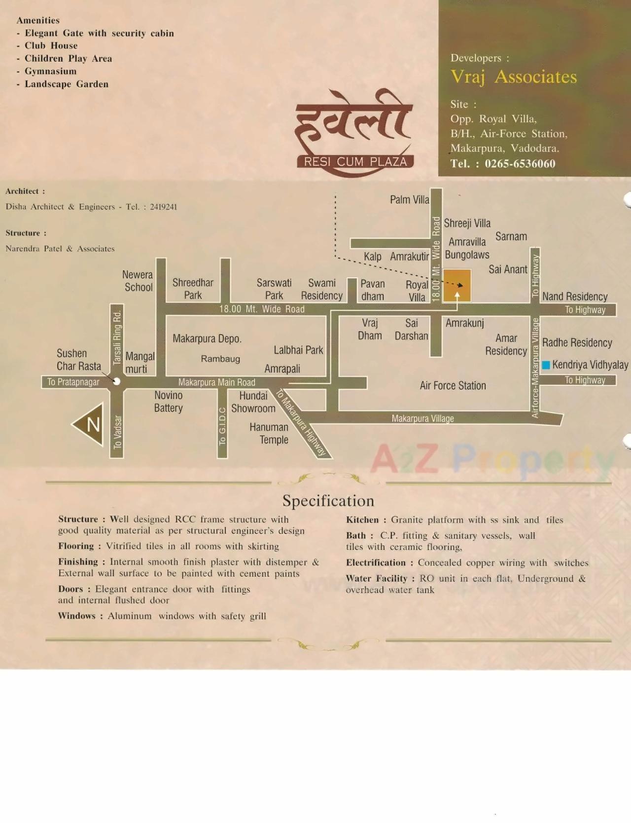  of real estate project Haveli Resi Cum Plaza located at Makarpura, Vadodara, Gujarat