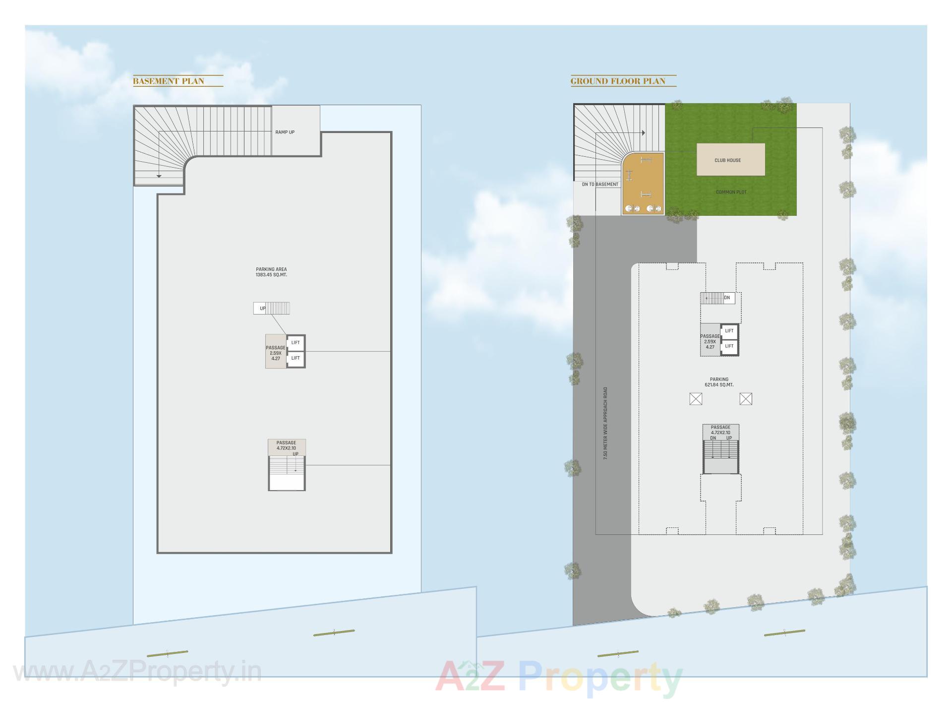 Layout of real estate project Heaven Crest located at Chhani, Vadodara, Gujarat