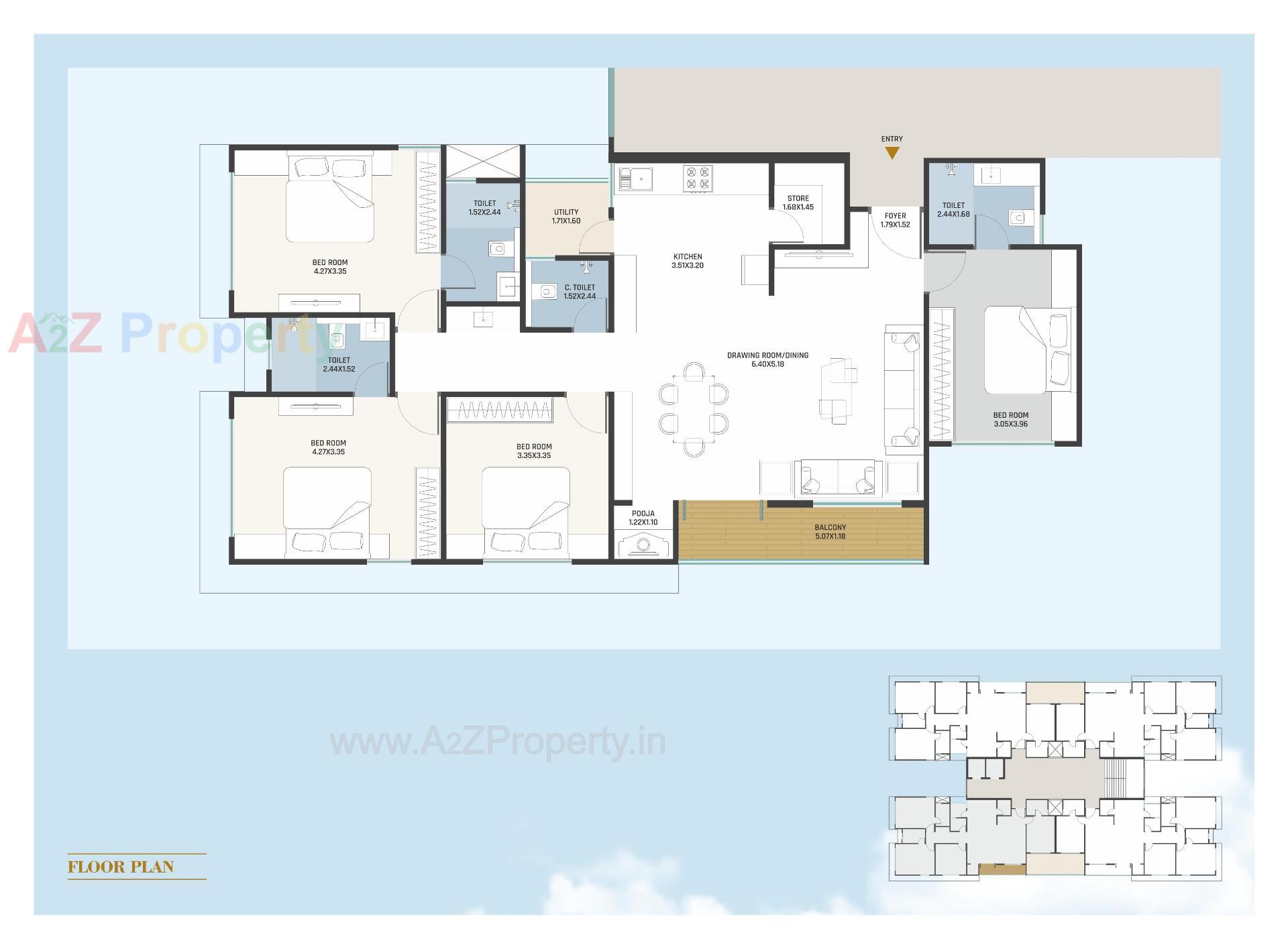 Layout of real estate project Heaven Crest located at Chhani, Vadodara, Gujarat