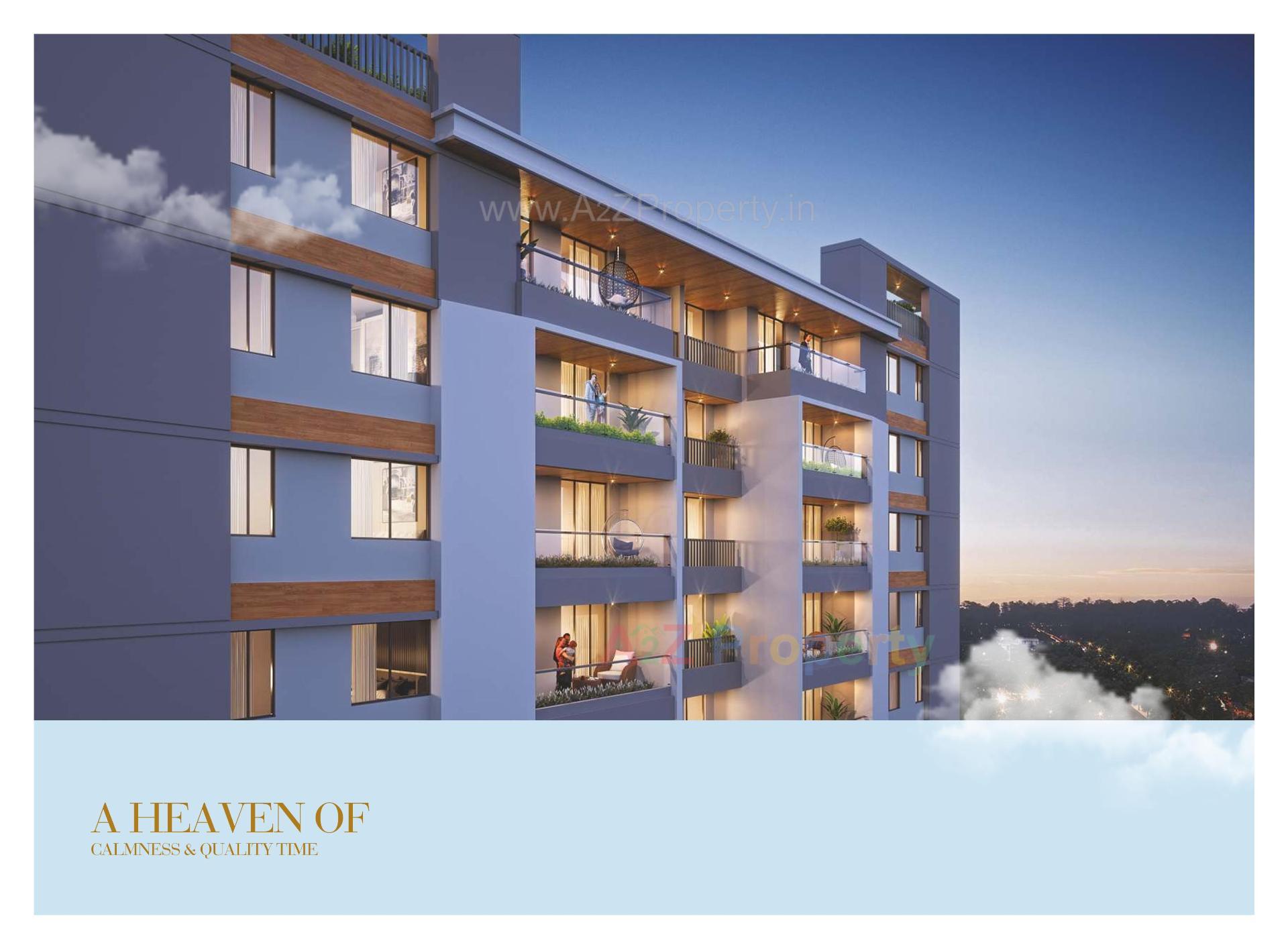 3D Elevation of real estate project Heaven Crest located at Chhani, Vadodara, Gujarat