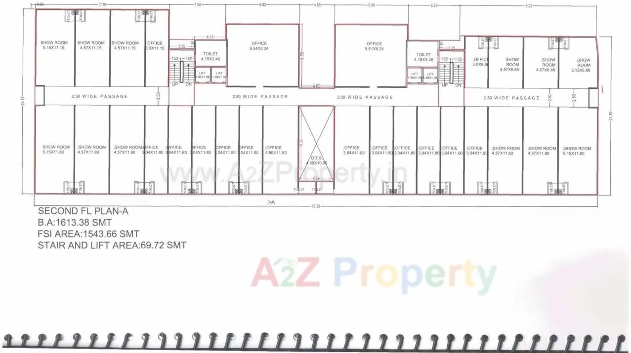 Layout of real estate project Heerranj Heights located at Gotri, Vadodara, Gujarat