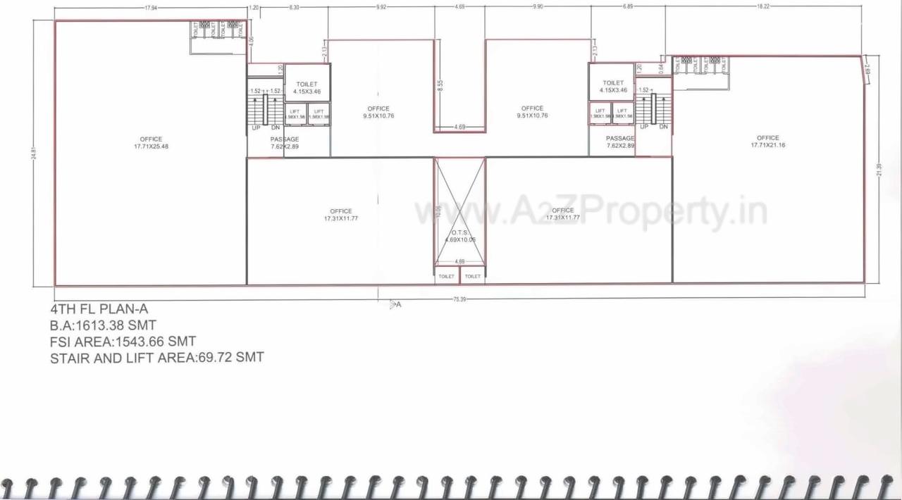 Layout of real estate project Heerranj Heights located at Gotri, Vadodara, Gujarat