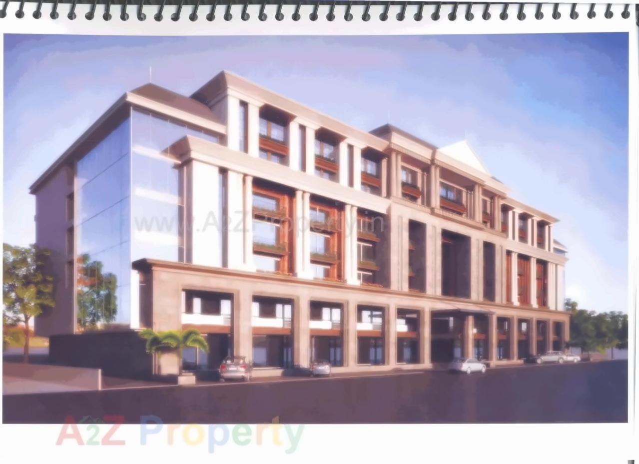 3D Elevation of real estate project Heerranj Heights located at Gotri, Vadodara, Gujarat