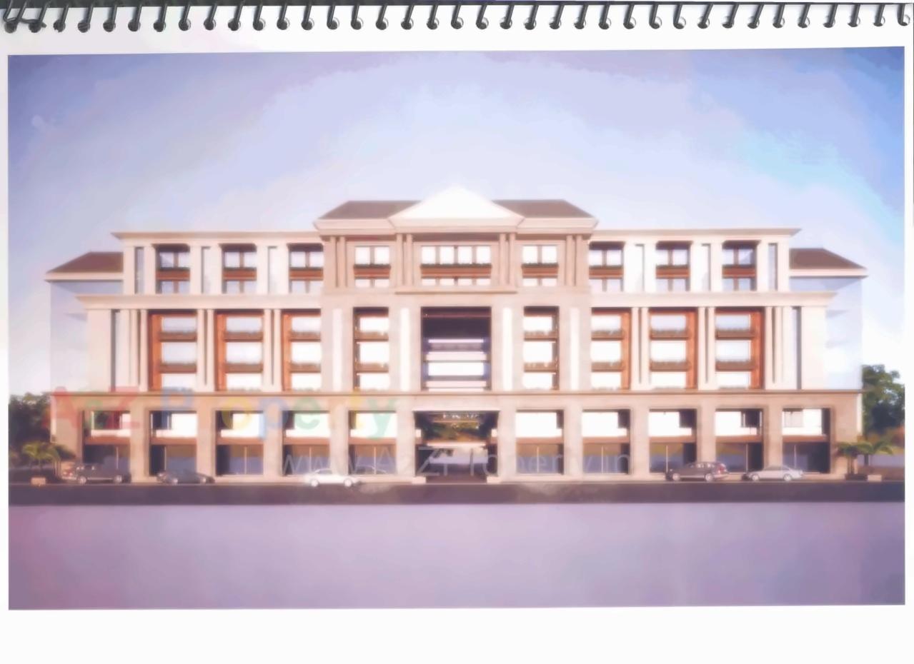 3D Elevation of real estate project Heerranj Heights located at Gotri, Vadodara, Gujarat