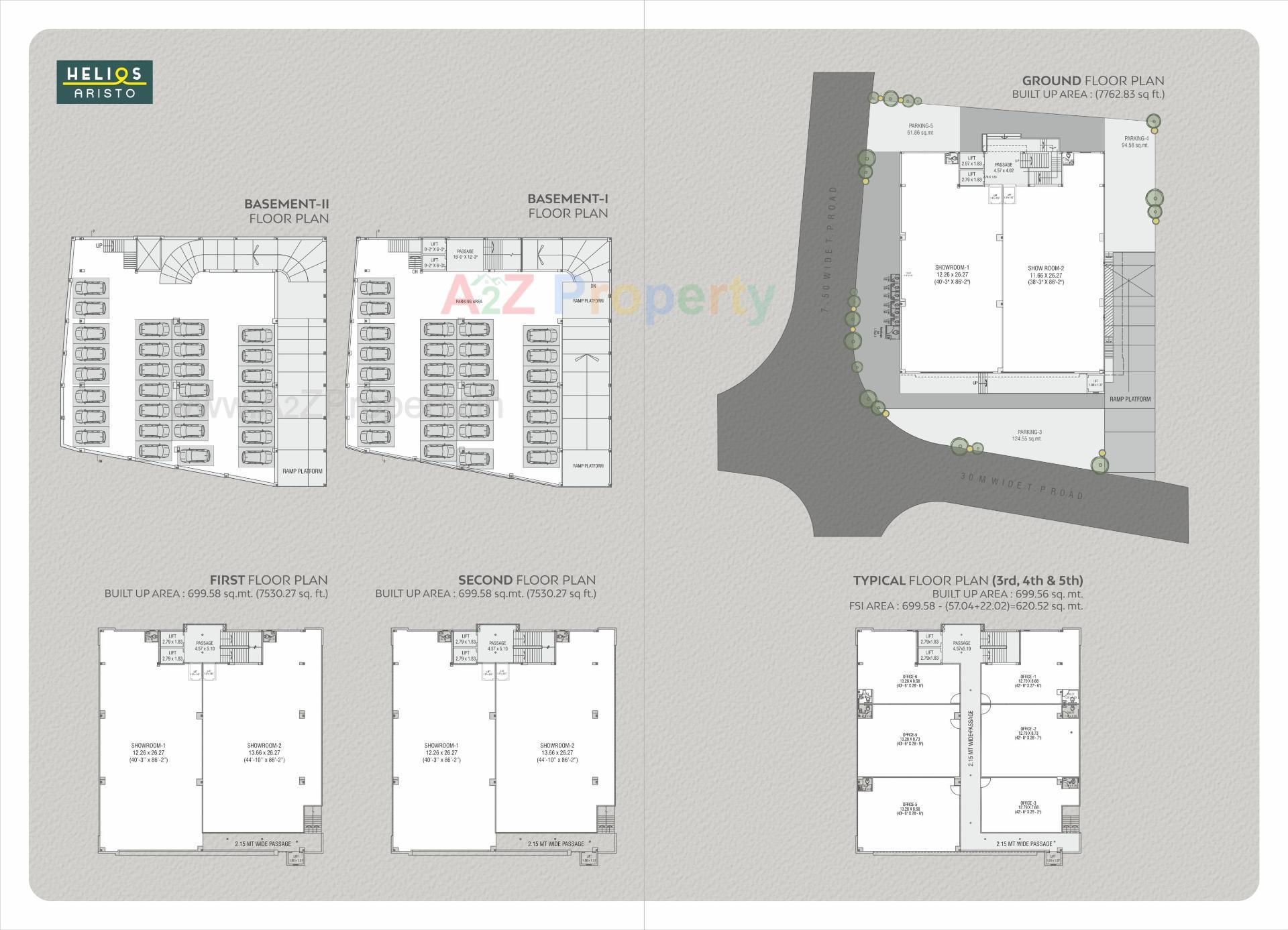 Layout of real estate project Helios Aristo located at Vadodara, Vadodara, Gujarat