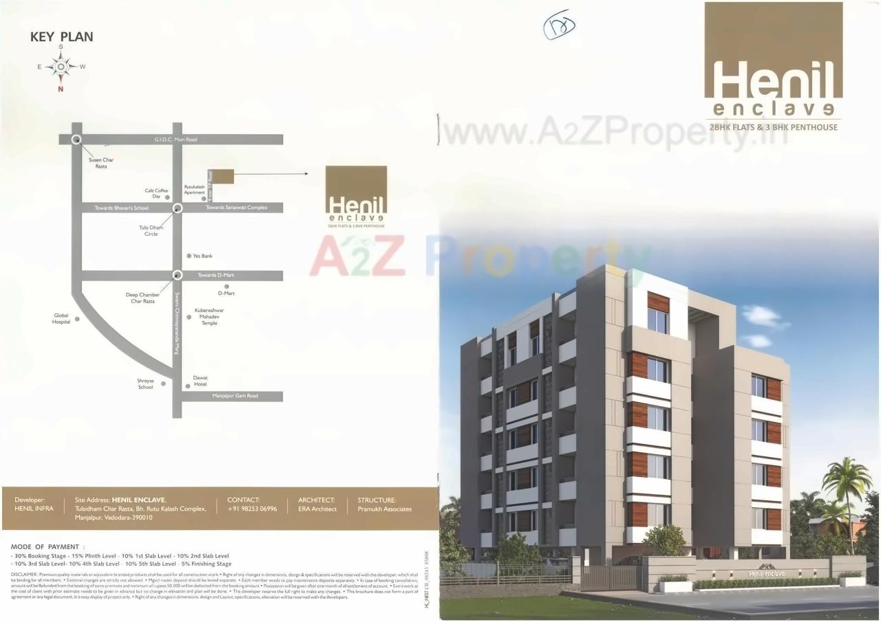  of real estate project Henil Enclave located at Manjalpur, Vadodara, Gujarat