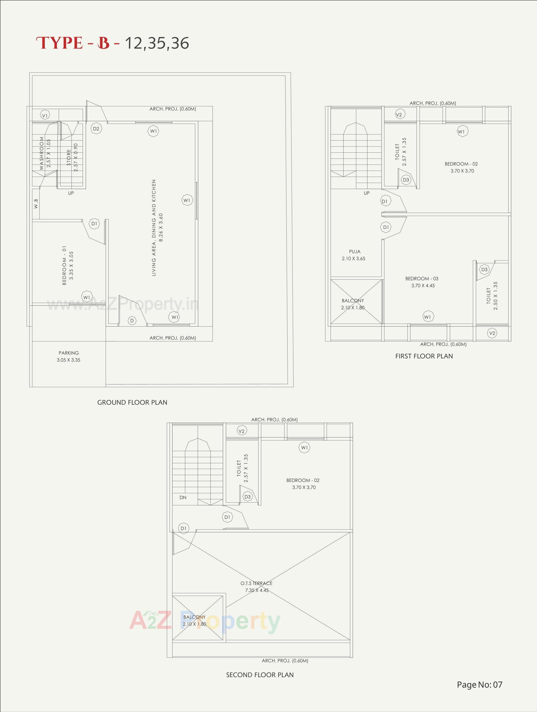 Layout of real estate project Heritage Aarcon located at Tarsali, Vadodara, Gujarat
