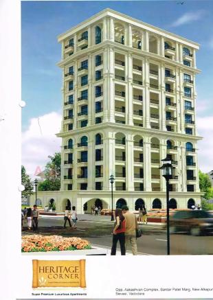 Elevation of real estate project Heritage Corner located at Sevasi, Vadodara, Gujarat