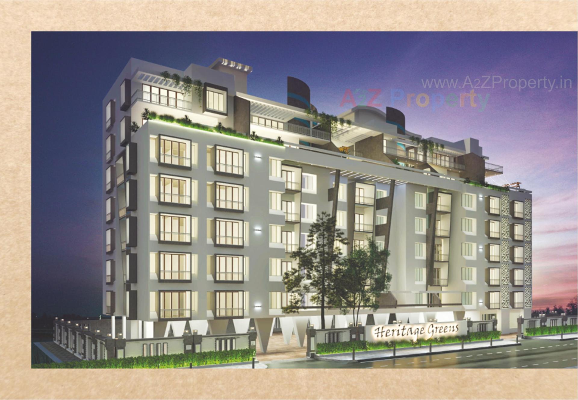 3D Elevation of real estate project Heritage Green located at Vadodara, Vadodara, Gujarat