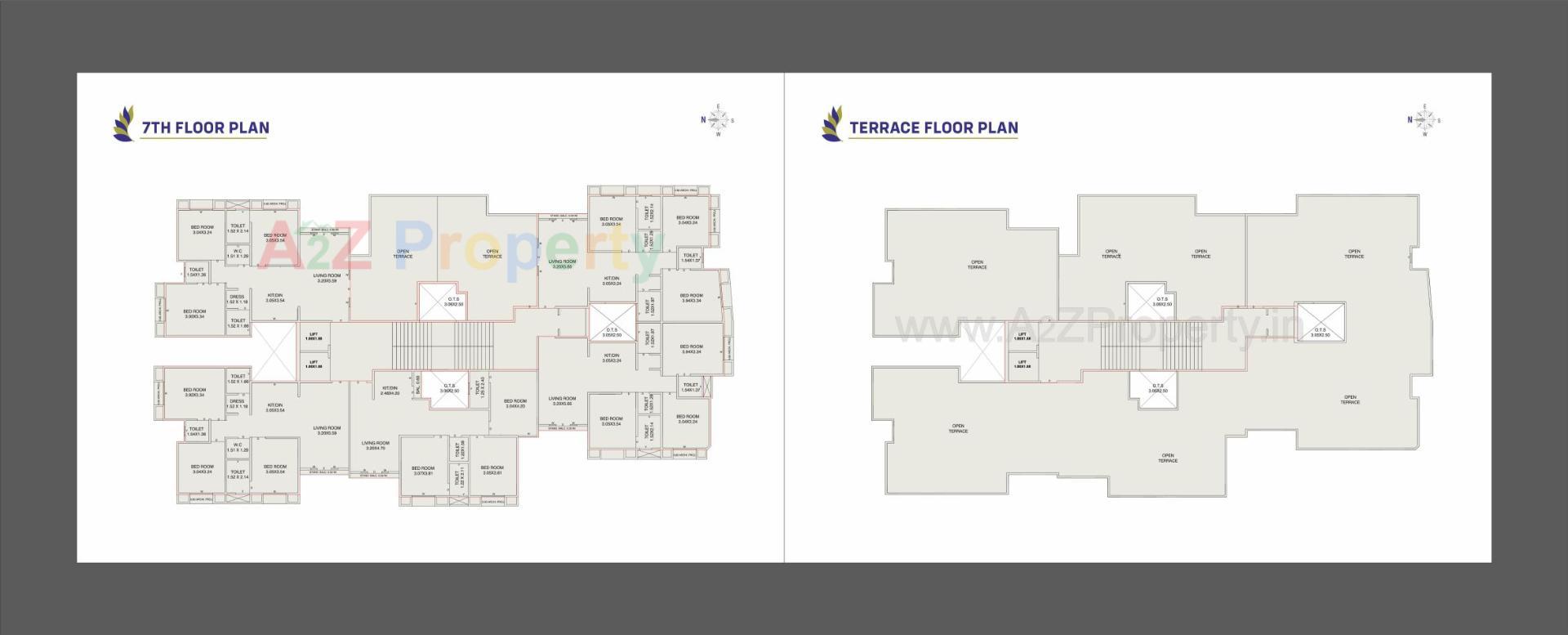 Layout of real estate project Heritage Square located at Kasba, Vadodara, Gujarat