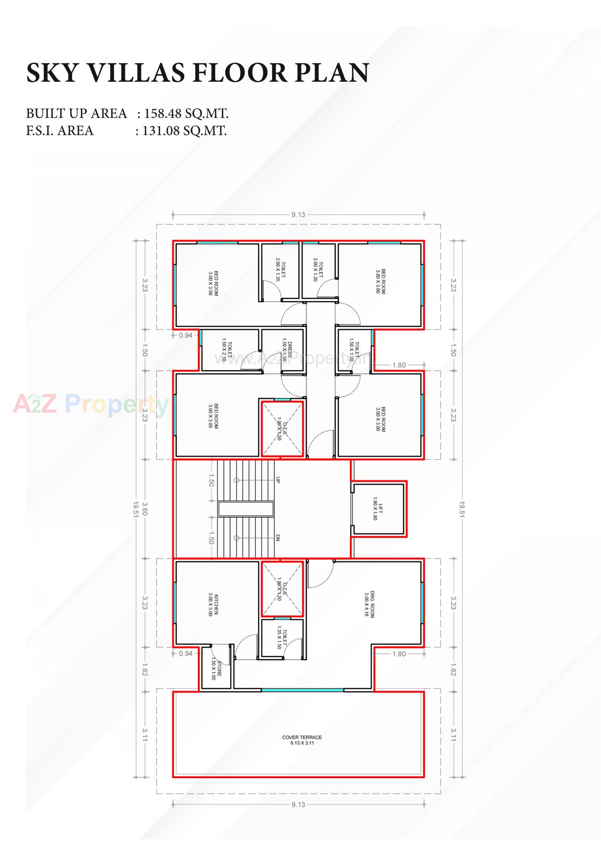 Layout of real estate project Hiya Homes located at Manjalpur, Vadodara, Gujarat