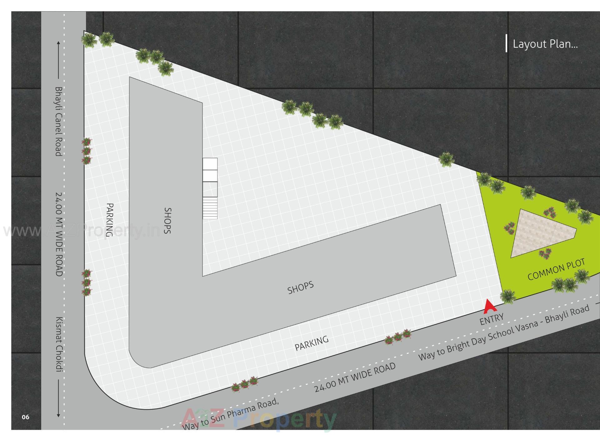 Layout of real estate project Hyatt Residency located at Vadodara, Vadodara, Gujarat