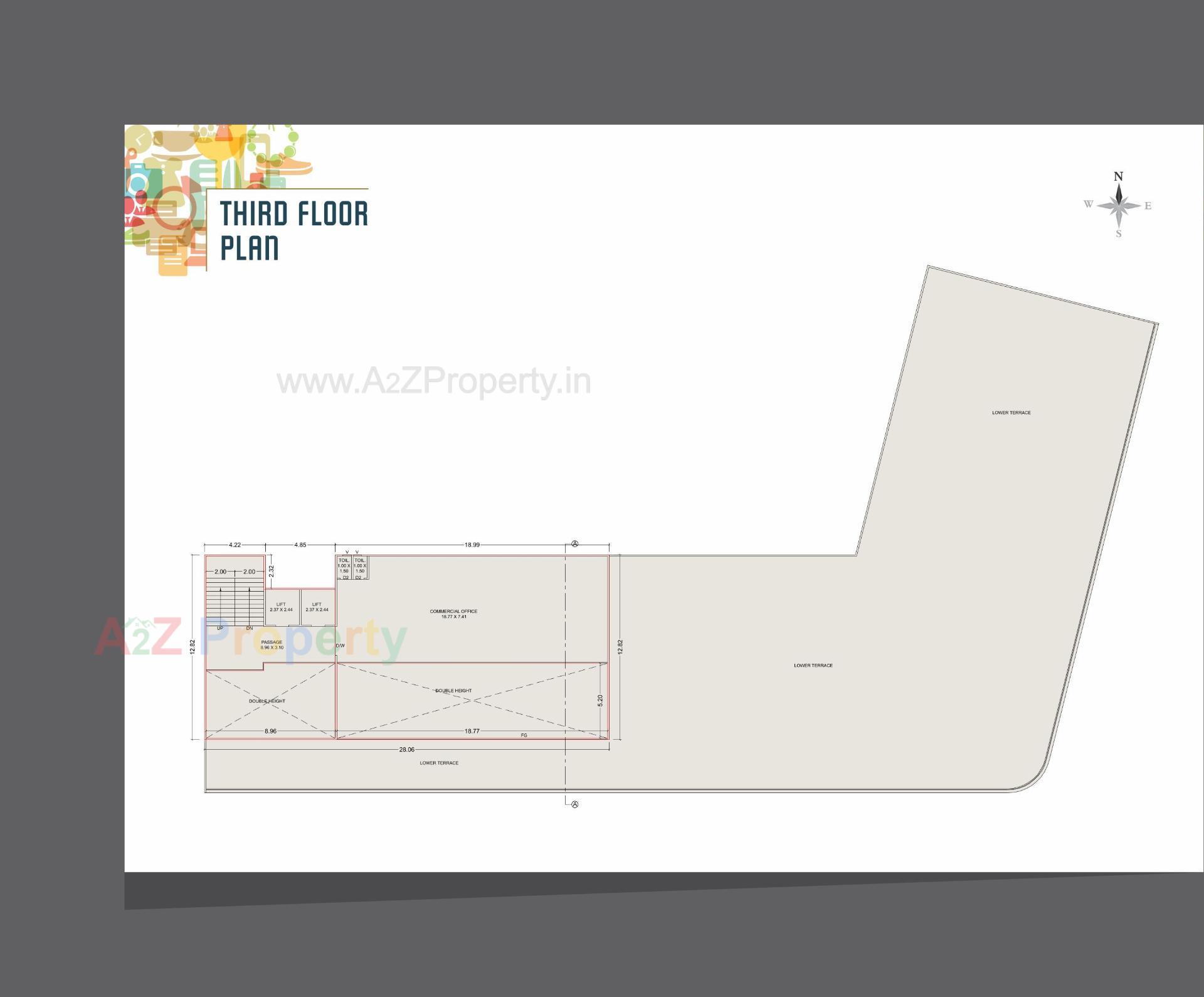 Layout of real estate project Hypeshot located at Makarpura, Vadodara, Gujarat