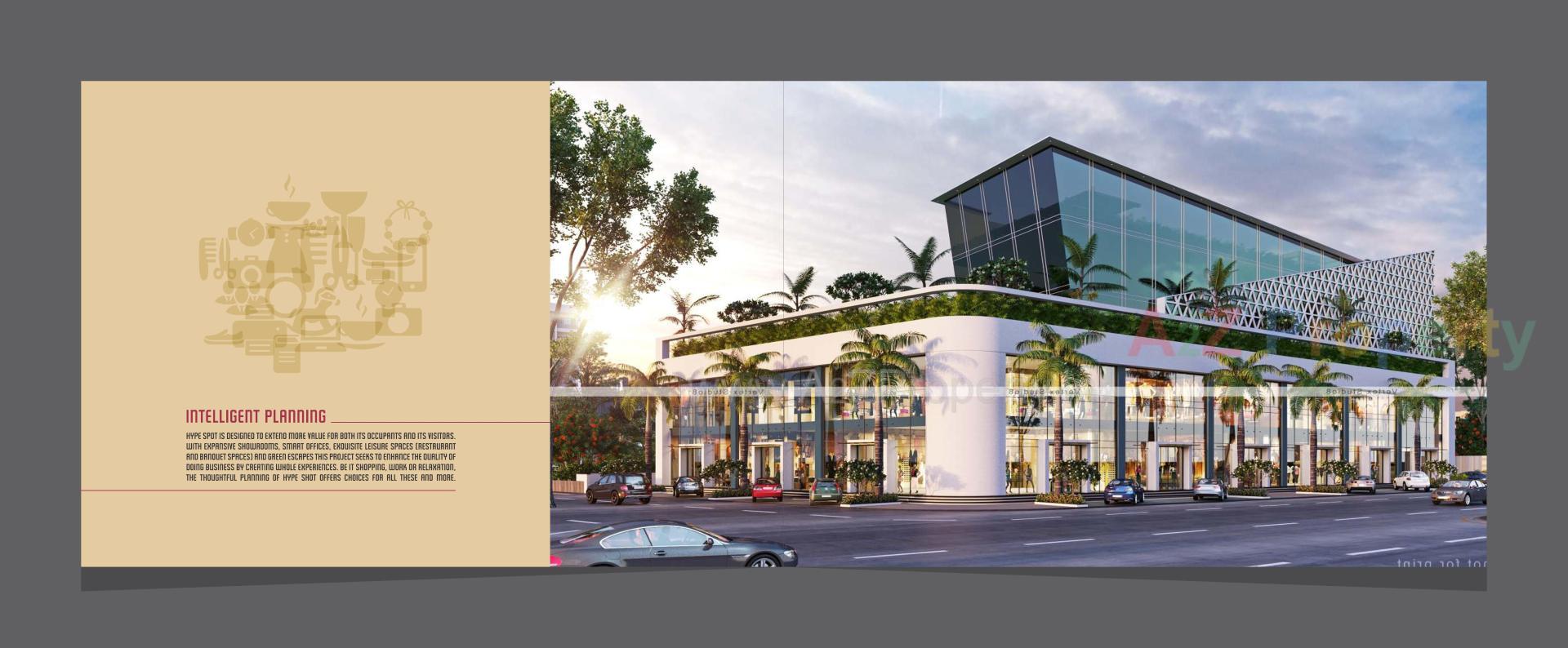 3D Elevation of real estate project Hypeshot located at Makarpura, Vadodara, Gujarat