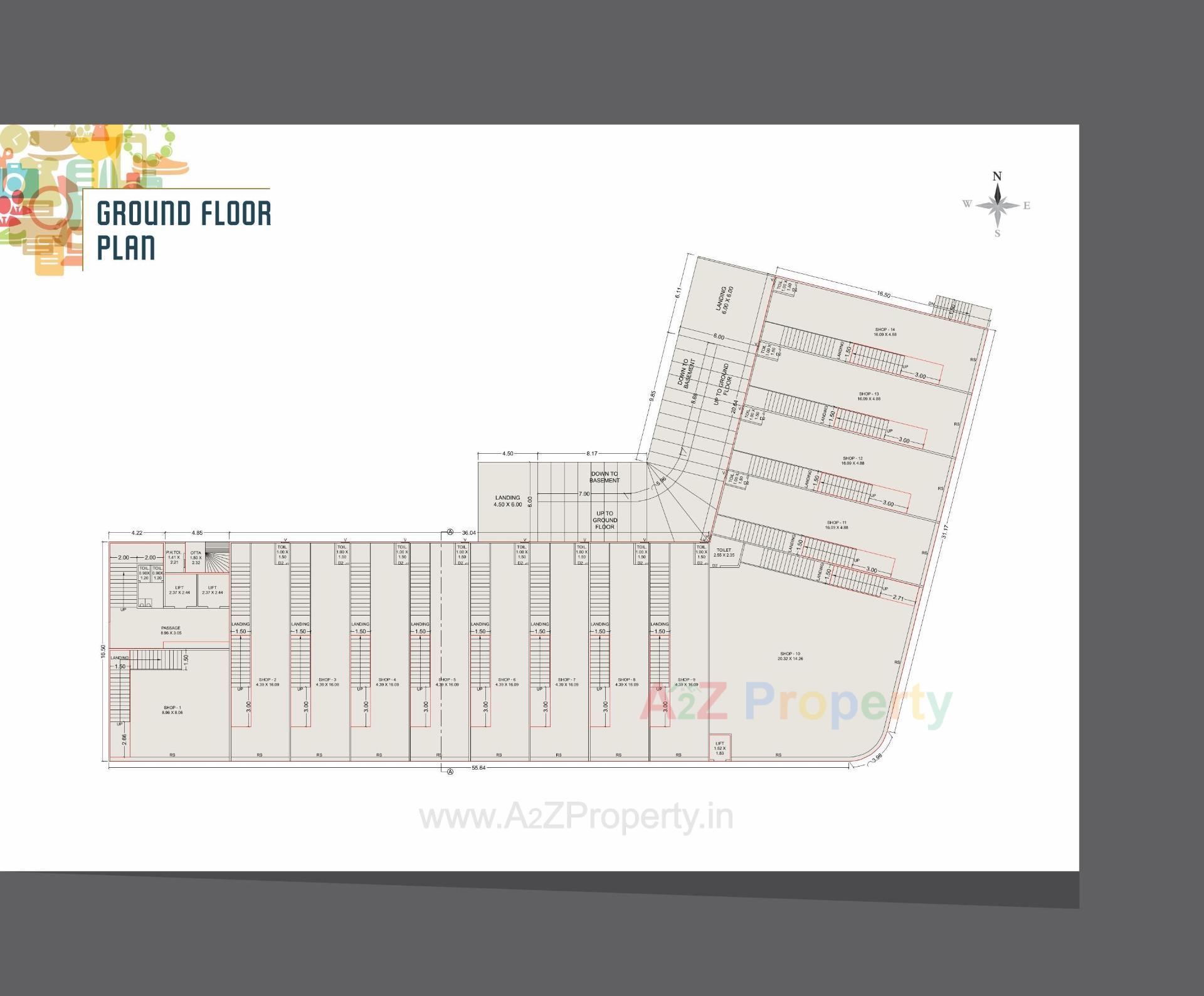 Layout of real estate project Hypeshot located at Makarpura, Vadodara, Gujarat