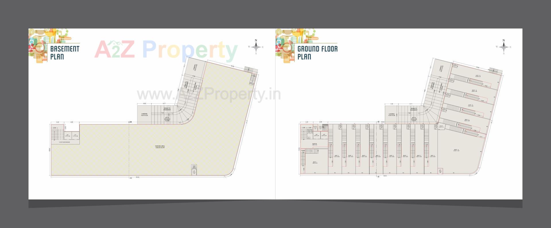 Layout of real estate project Hypeshot located at Makarpura, Vadodara, Gujarat