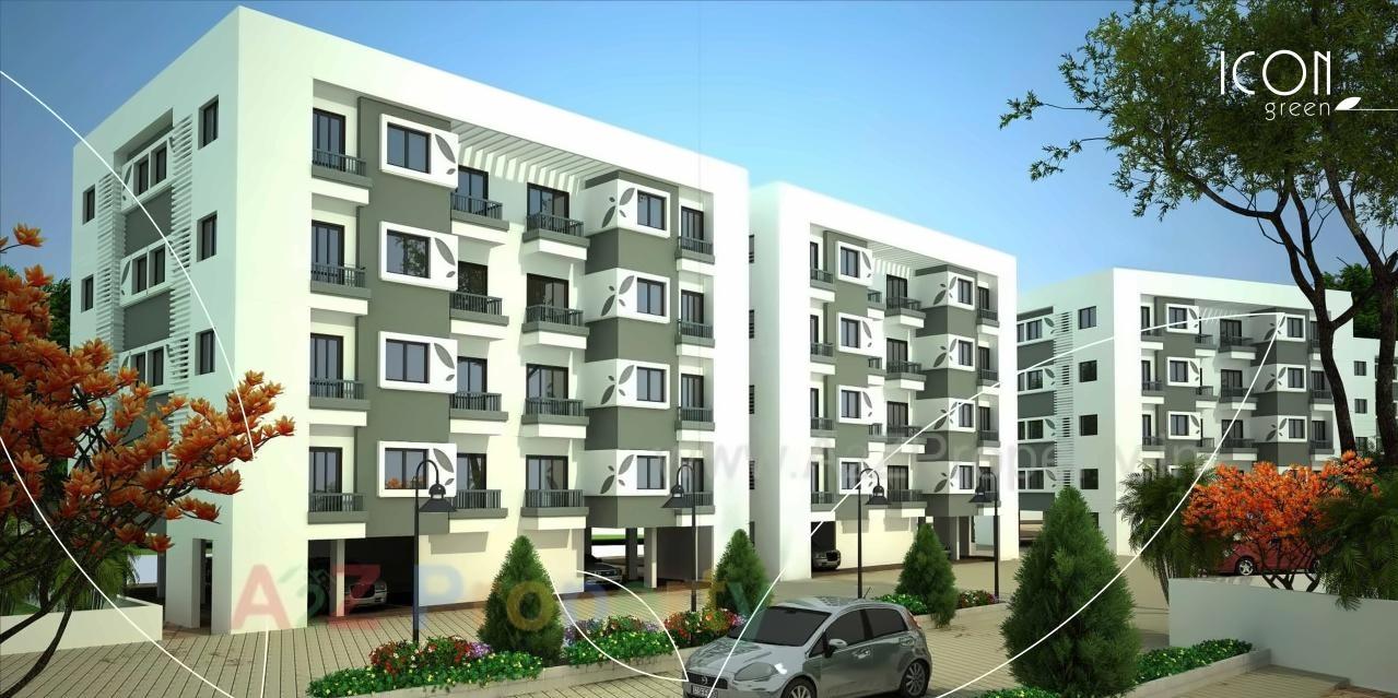 3D Elevation of real estate project Icon Green located at Danteshwar, Vadodara, Gujarat