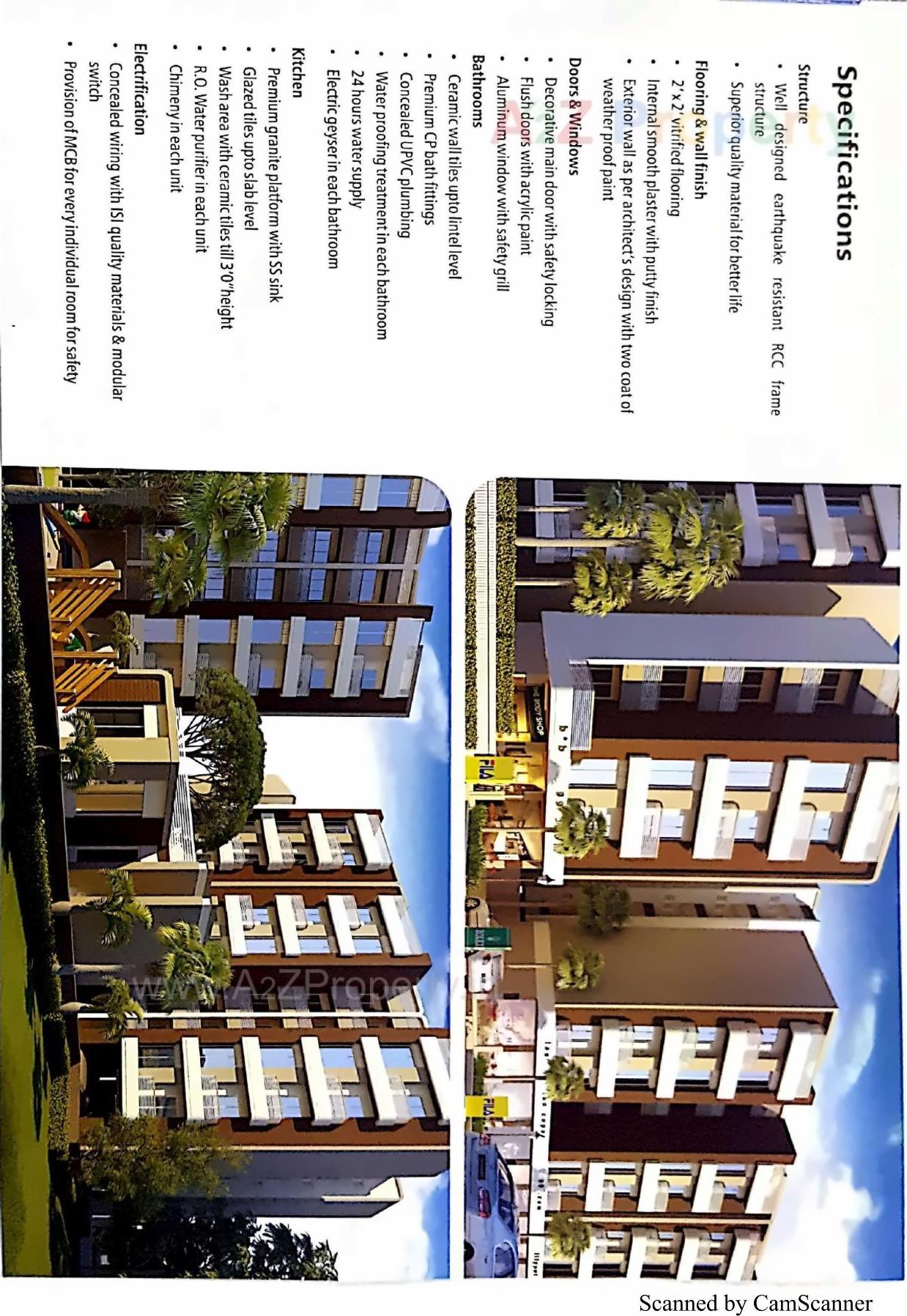 3D Elevation of real estate project Indra Heritage located at Gorva, Vadodara, Gujarat