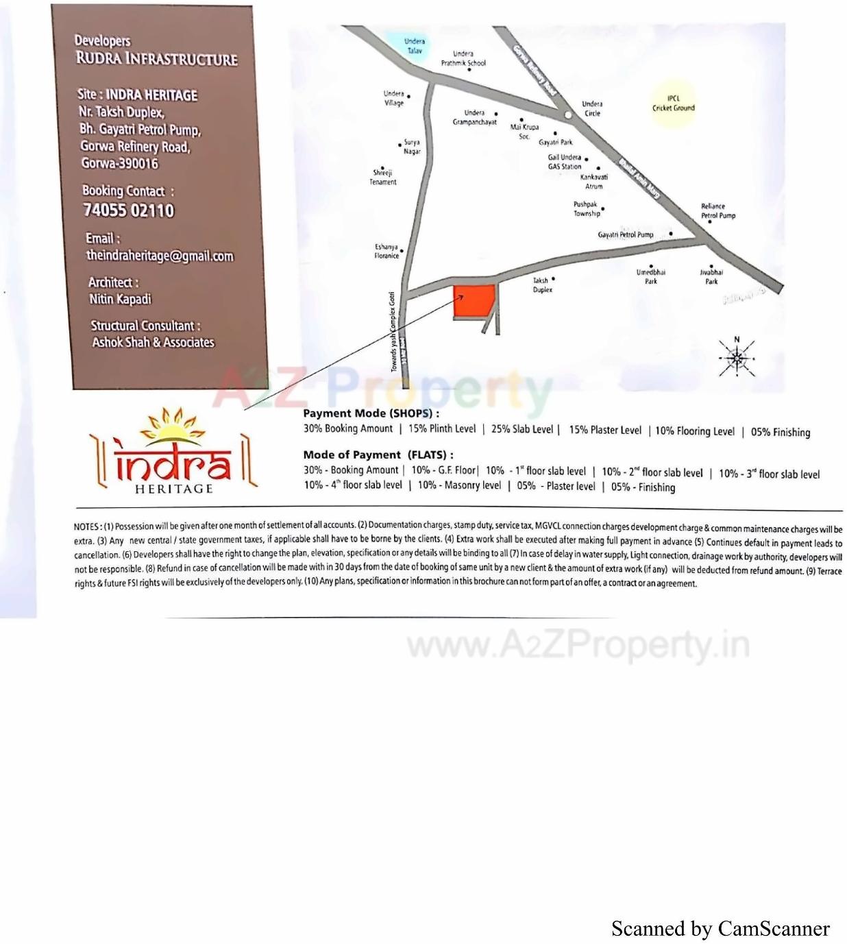  of real estate project Indra Heritage located at Gorva, Vadodara, Gujarat