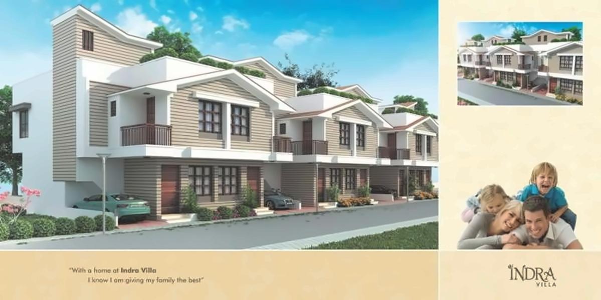 3D Elevation of real estate project Indra Villa located at Bill, Vadodara, Gujarat