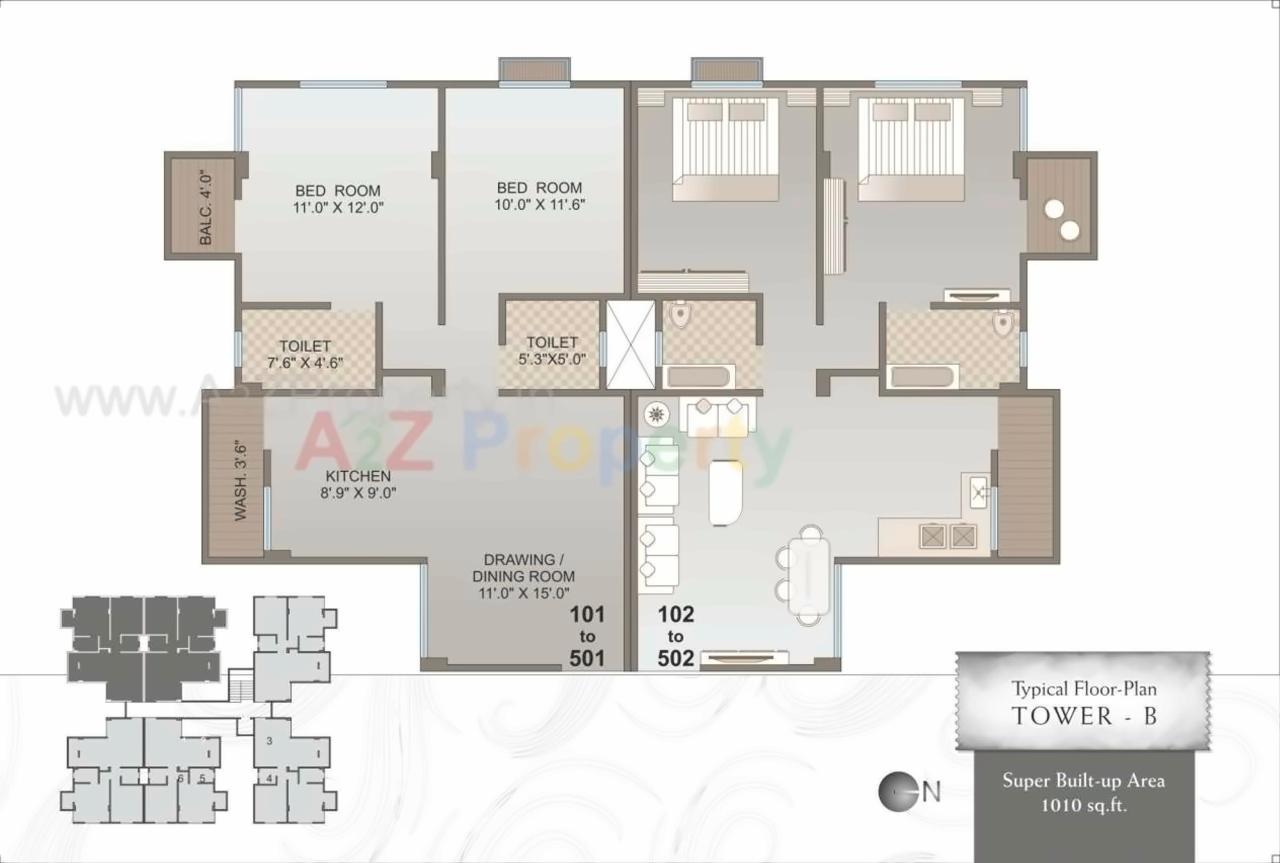 Layout of real estate project Indrabhavan located at Maretha, Vadodara, Gujarat