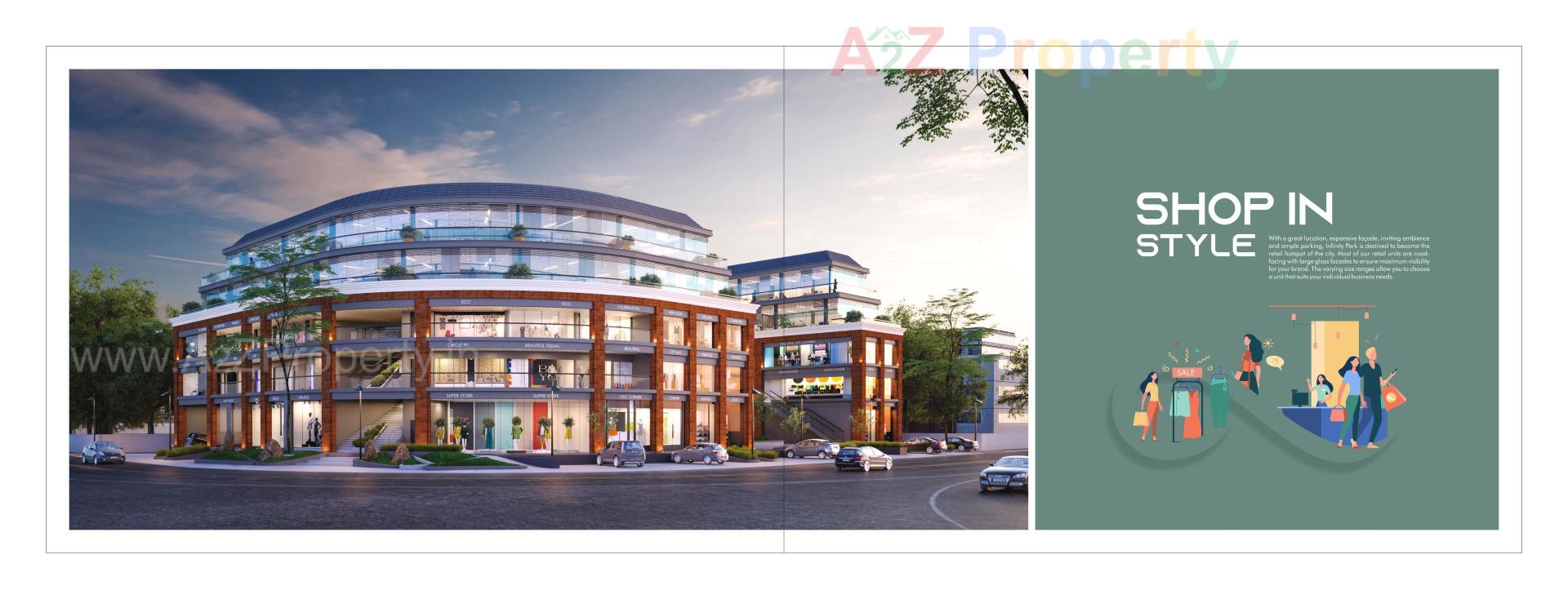 3D Elevation of real estate project Infinity Park located at Tandalja, Vadodara, Gujarat