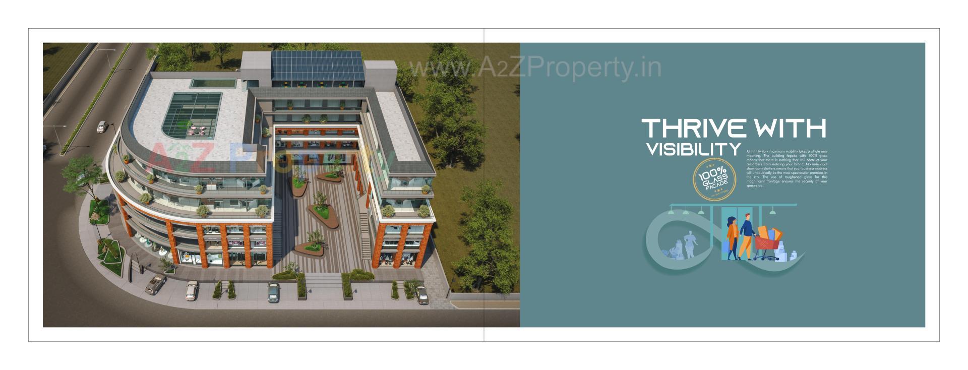 3D Elevation of real estate project Infinity Park located at Tandalja, Vadodara, Gujarat