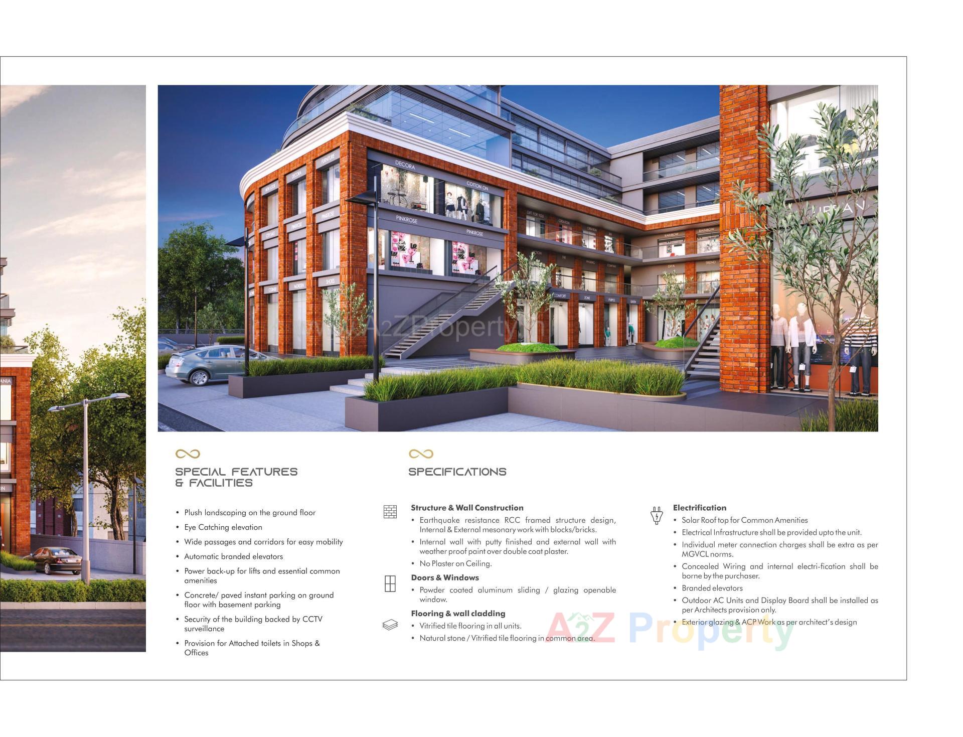 3D Elevation of real estate project Infinity Park located at Tandalja, Vadodara, Gujarat