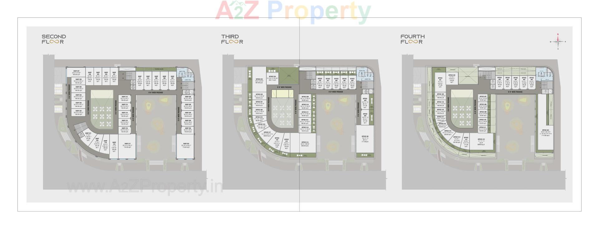 Layout of real estate project Infinity Park located at Tandalja, Vadodara, Gujarat