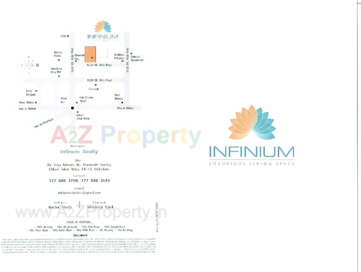  of real estate project Infinium located at Nizampura, Vadodara, Gujarat