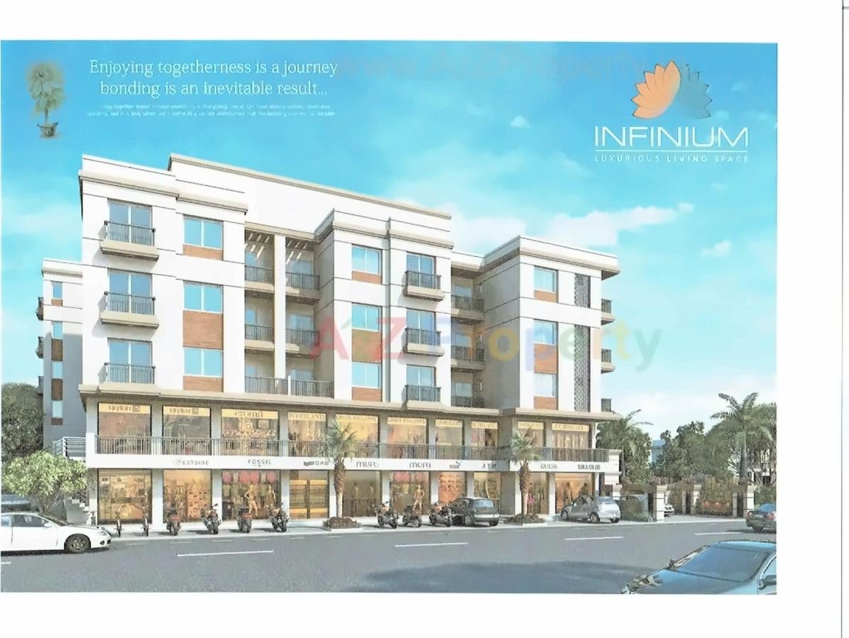 3D Elevation of real estate project Infinium located at Nizampura, Vadodara, Gujarat